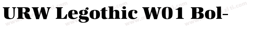 URW Legothic W01 Bol字体转换
